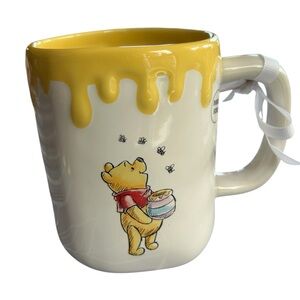 Rae Dunn Winnie the Pooh Honey Drip Mug - Yellow & Cream